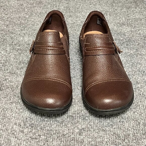 Clarks Cheyn Madi‎ Flats Brown Leather Women Size 6 - Picture 3 of 14